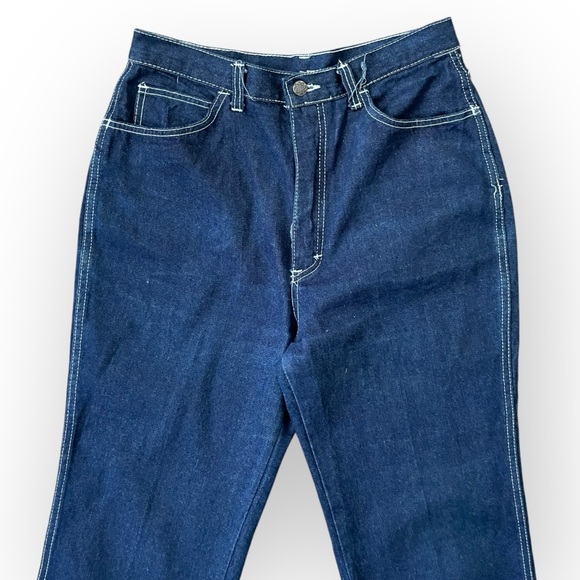 Jean De Paree vintage western bootcut high waisted tall denim jeans blue - Picture 3 of 7